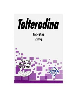 Tolterodina 2 mg Con 14 Tabletas