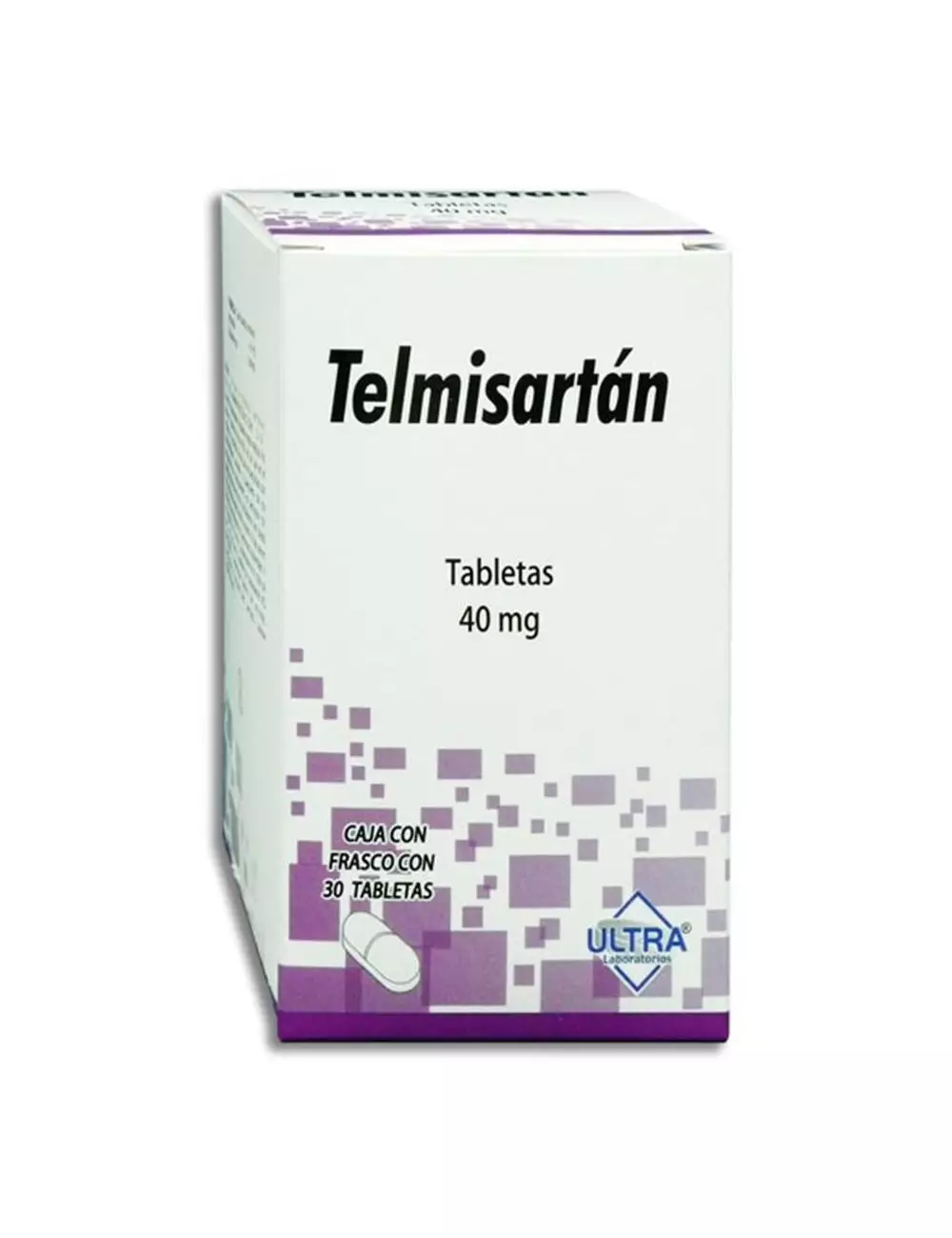 Telmisartán 40 mg Con 30 Tabletas