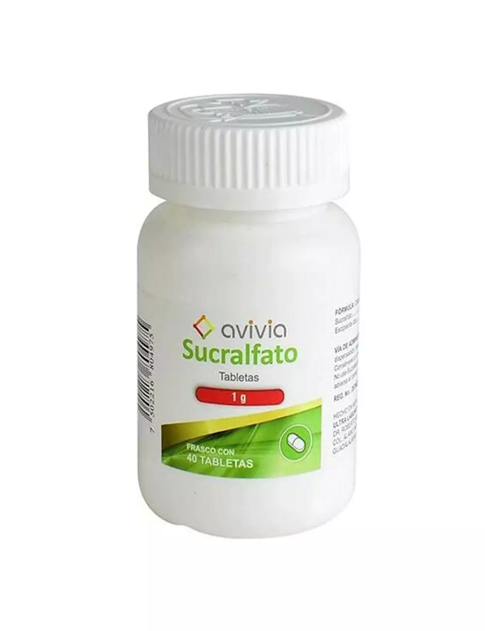 Sucralfato 1g Frasco Con 40 Tabletas