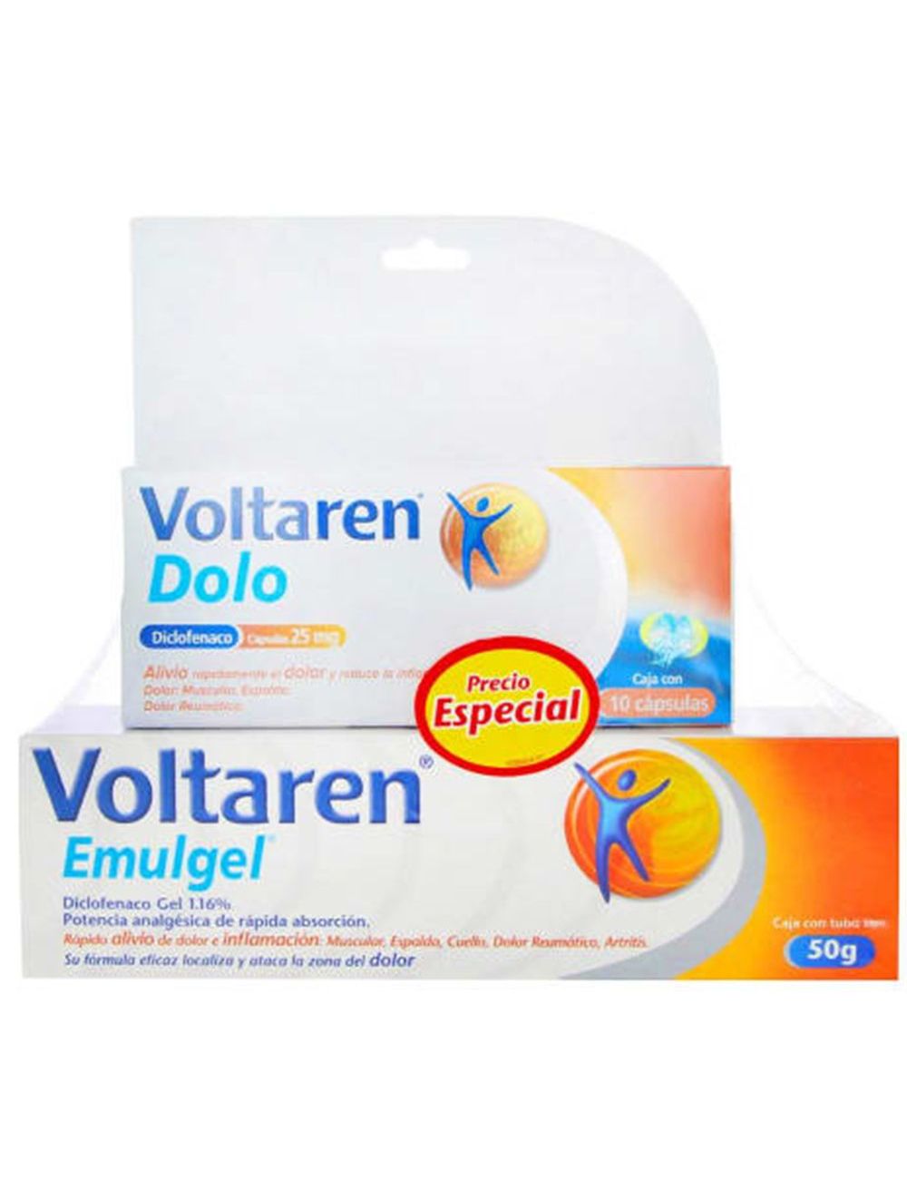 Voltaren Emulgel 50 g + Voltaren Dolo 25 mg 10 Cápsulas
