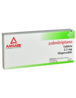 Zolmitriptano 2.5 mg Con 2 Tabletas