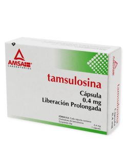 Tamsulosina 0.4 mg Caja Con 20 Cápsulas De Liberación Prolongada