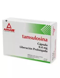 Tamsulosina 0.4 mg Caja Con 20 Cápsulas De Liberación Prolongada