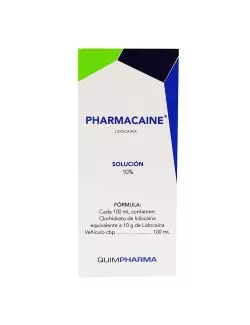 Pharmacaine Solución 10% Con 115 mL