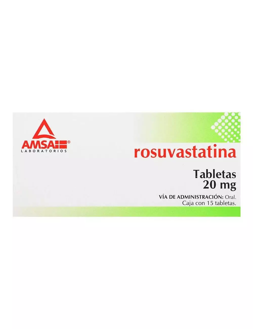 Rosuvastatina 20 mg Con 15 Tabletas