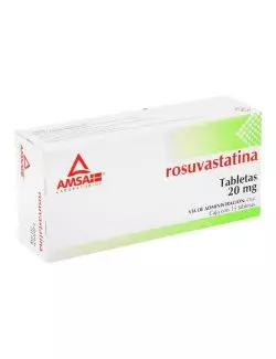 Rosuvastatina 20 mg Con 15 Tabletas