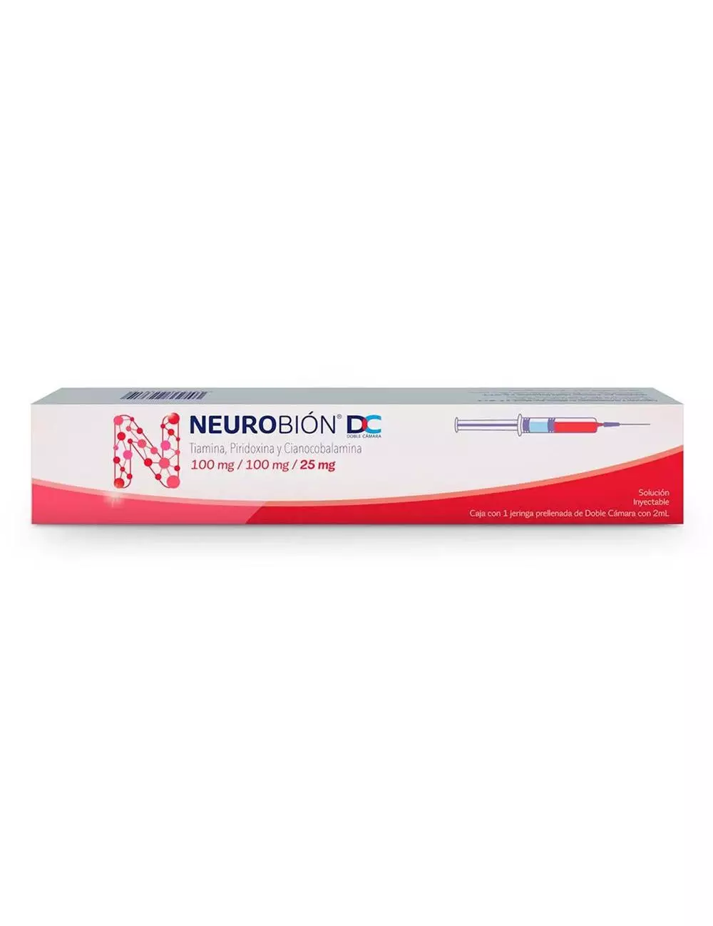 Neurobión DC 100 mg/100 mg/25 mg Con Una Jeringa Prellenada Con 2 mL