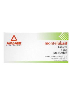 Montelukast 4 mg Caja Con 10 Tabletas Masticables