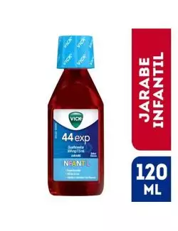 Vick Infantil 44 Jarabe Expectorante Con 120 mL Sabor Cereza