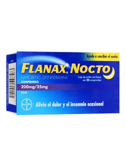 Flanax Nocto 220 mg/25 mg Caja Con 20 Comprimidos