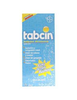 Tabcin Antigripal Efervescente 324/8/2 mg Caja Con 60 Tabletas