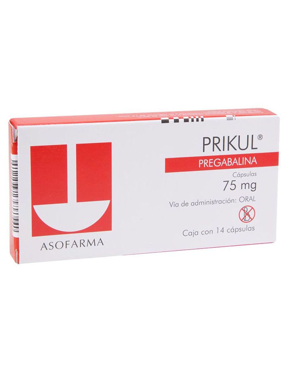 Prikul 75 mg Caja Con 14 Cápsulas