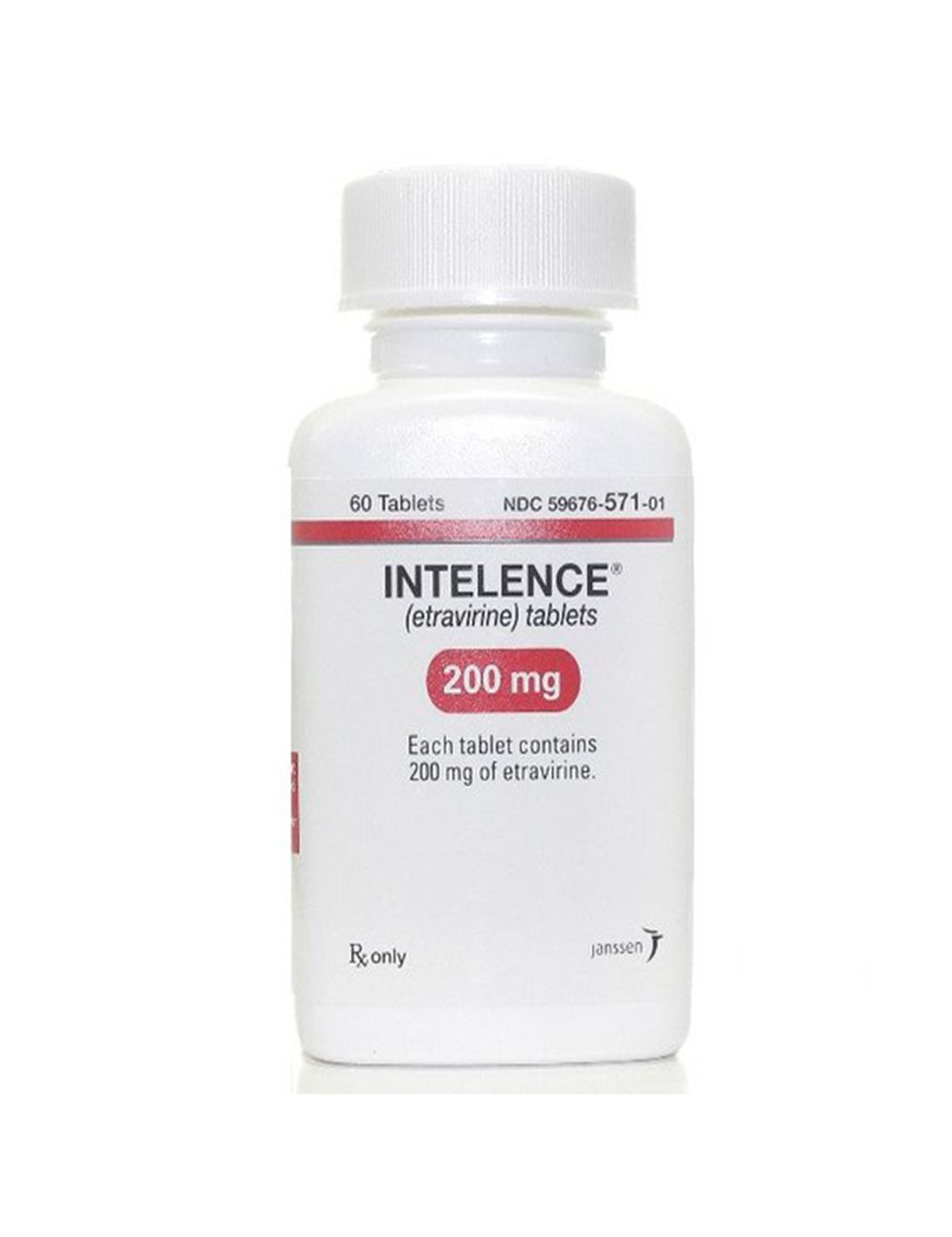 Intelence 200 mg Caja Con Frasco Con 60 Tabletas