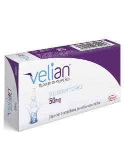 Velian 50 mg Solución Inyectable Caja Con 3 Ampolletas