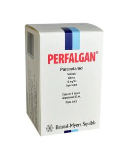 Perfalgan Solución Inyectable 500 mg 10 mg/mL Caja Con Frasco Ámpula Con 50 mL