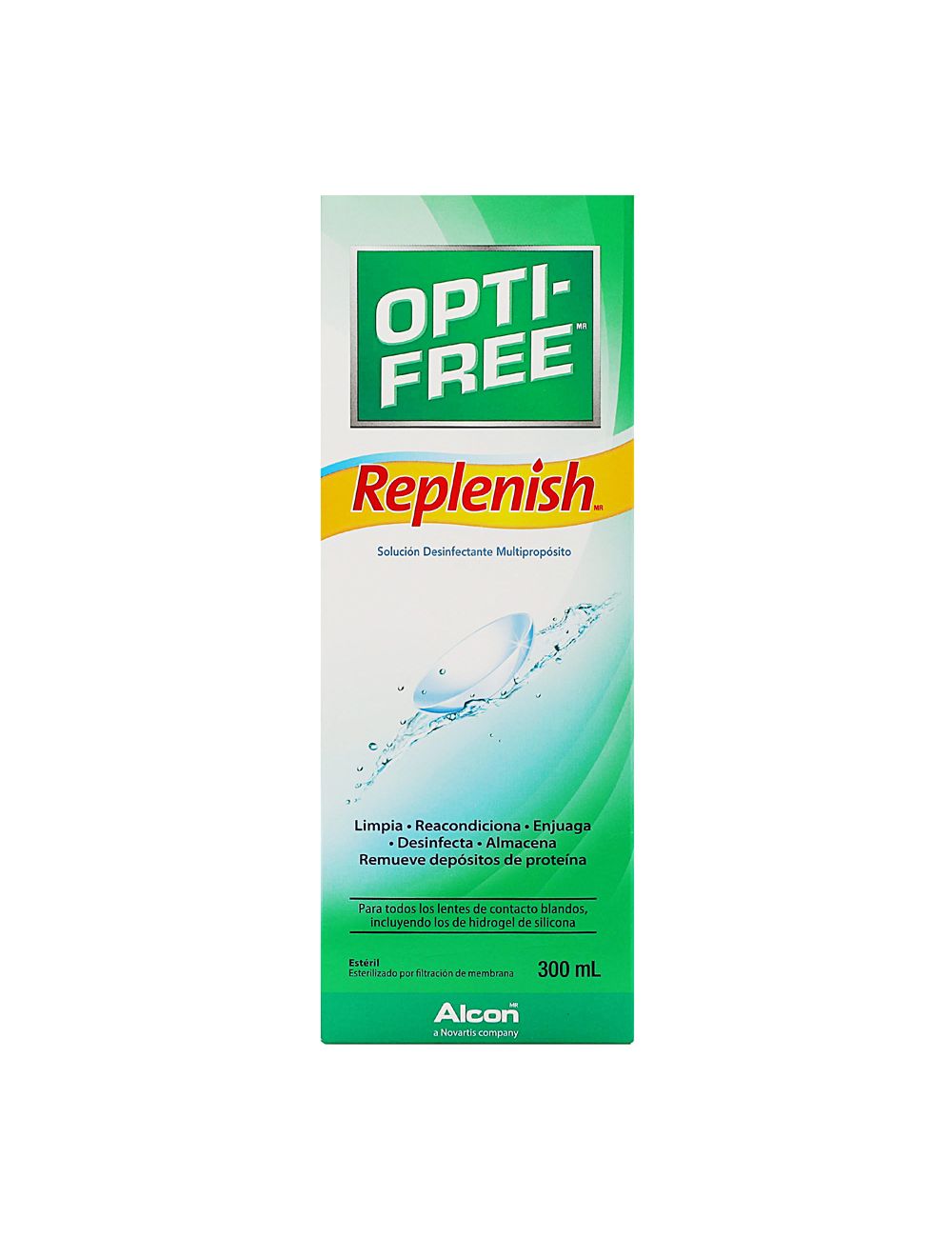 Opti-Free Replenish Solución Desinfectante Multipropósito Con 300 mL