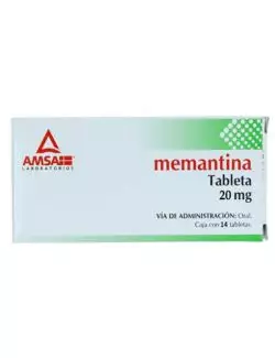 Memantina 20 mg Caja Con 14 Tabletas