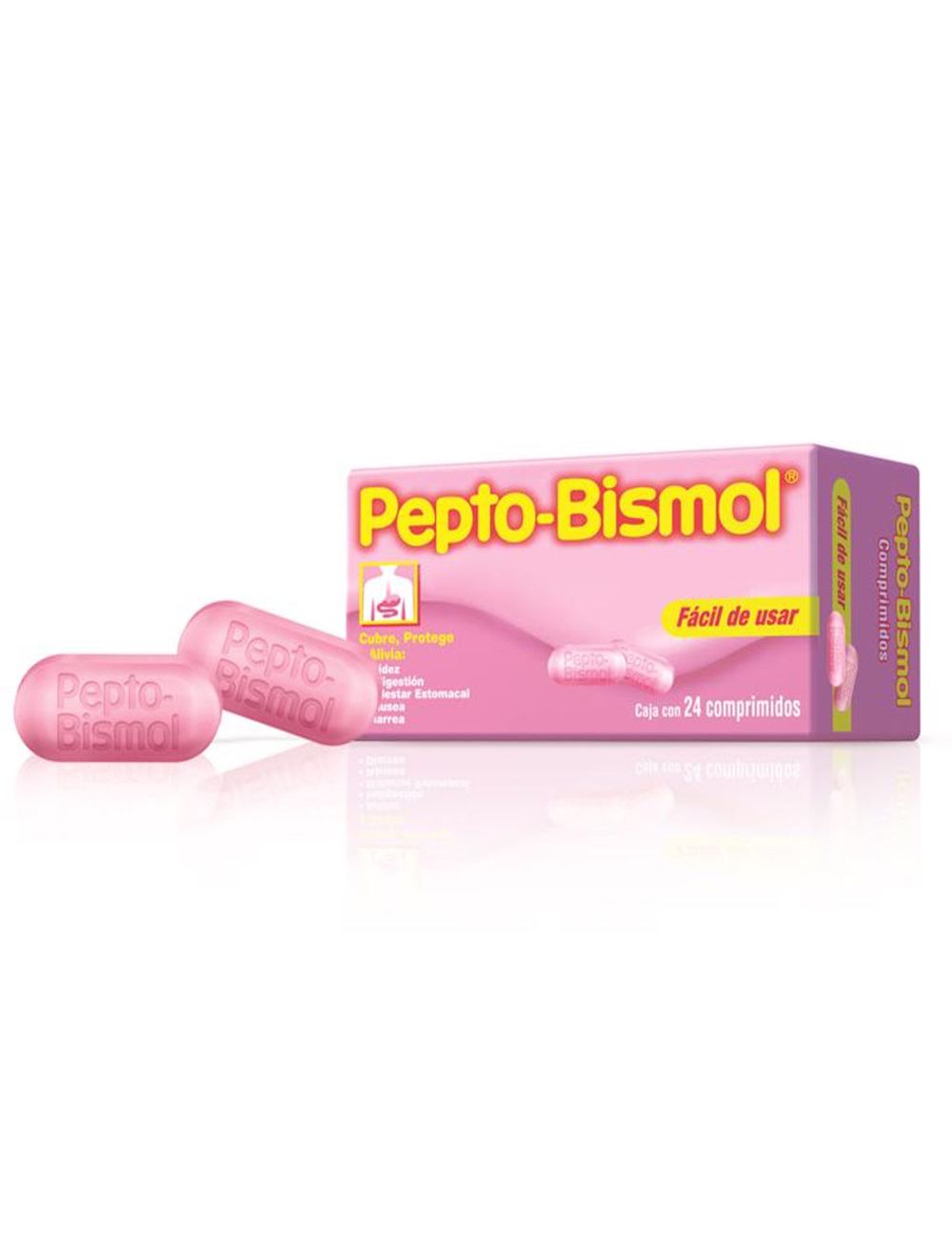 Pepto Bismol 262.5 mg Caja Con 24 Tabletas Masticables