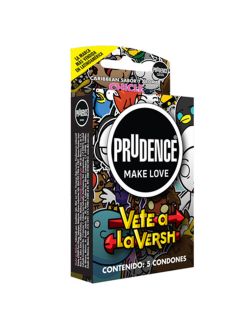 Prudence Edición "Vete A La Versh" Con 5 Condones De Hule Látex Sabor Chicle