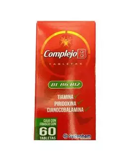 Complejo B Frasco Con 60 Tabletas