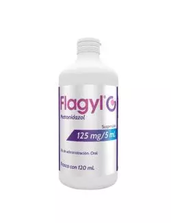 Flagyl Suspensión 125 mg 75 mL Frasco Con 120 mL