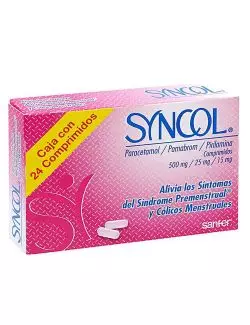 Syncol 500 mg/25 mg/15 mg  24 Comprimidos