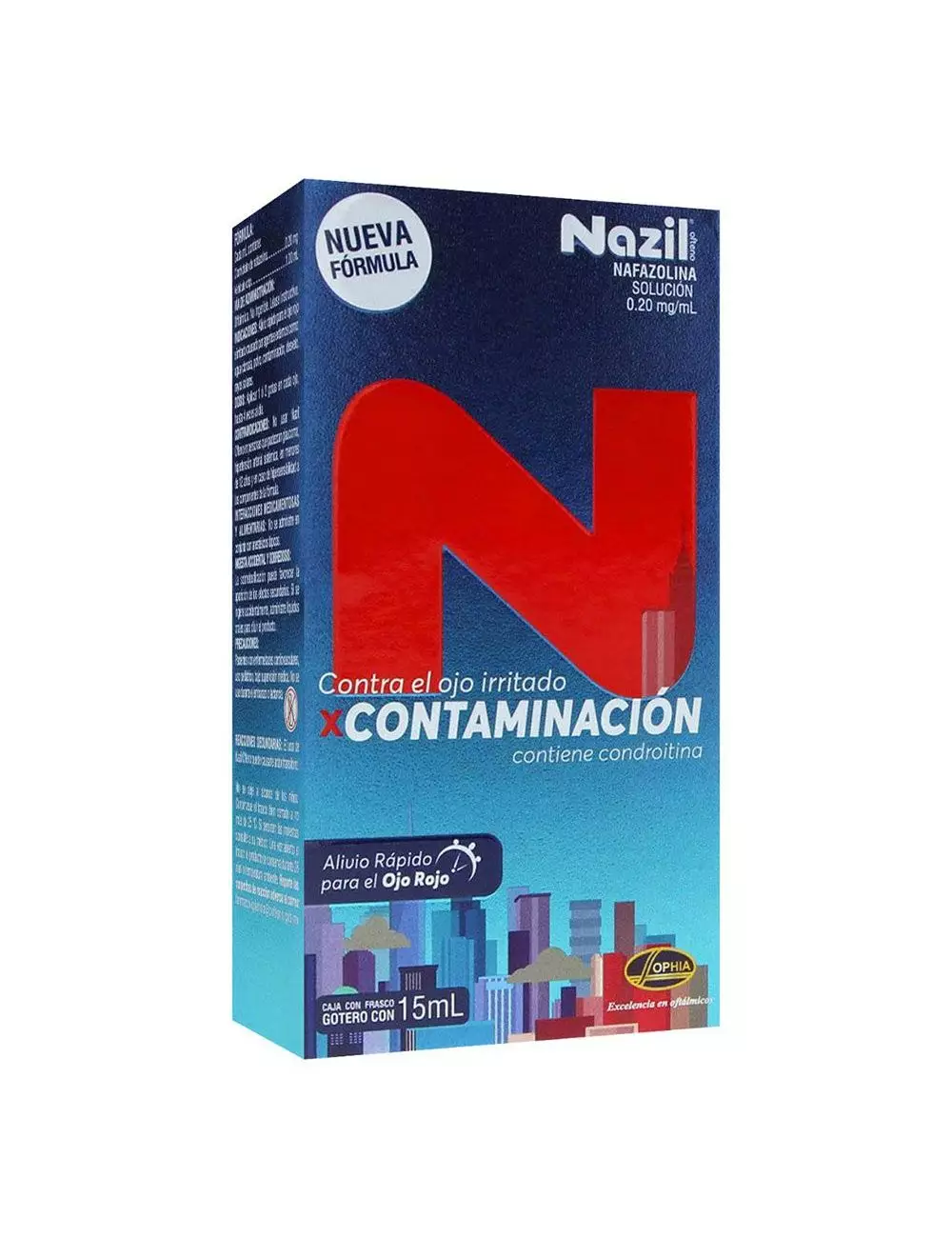 Nazil Solución Oftálmica Contra Irritación Por Contaminación 15 mL