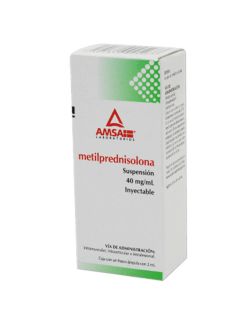 Metilprednisolona 40 mg/mL Suspensión Inyectable Frasco Ámpula Con 2 mL