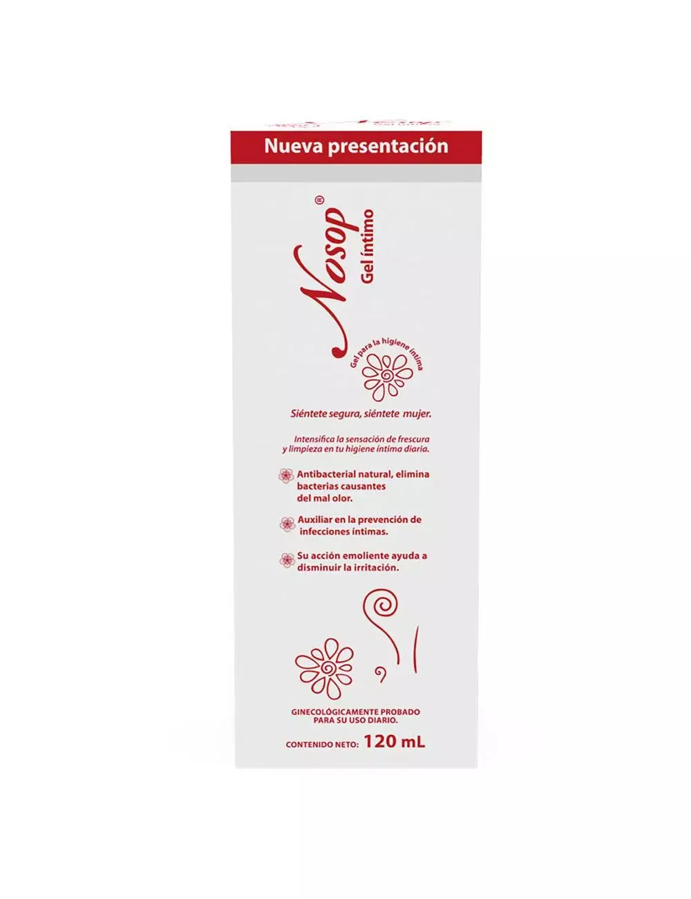 Gel Íntimo Nosop Caja Con Frasco Con 120 Ml
