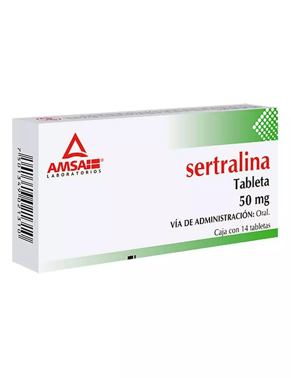 Sertralina 50 mg Caja Con 14 Tabletas.