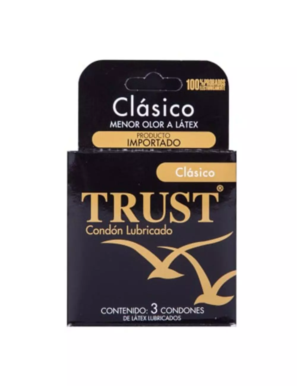 Trust Condones Masculinos Clásicos Caja Con 3 Piezas