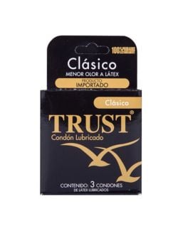 Trust Condones Masculinos Clásicos Caja Con 3 Piezas