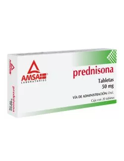 Prednisona 50 mg Caja Con 20 Tabletas