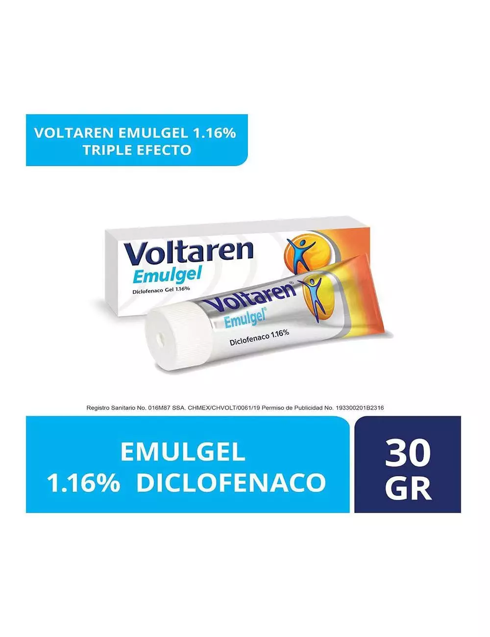 Voltaren Emulgel 1.16% Caja Con Tubo Con 30 g