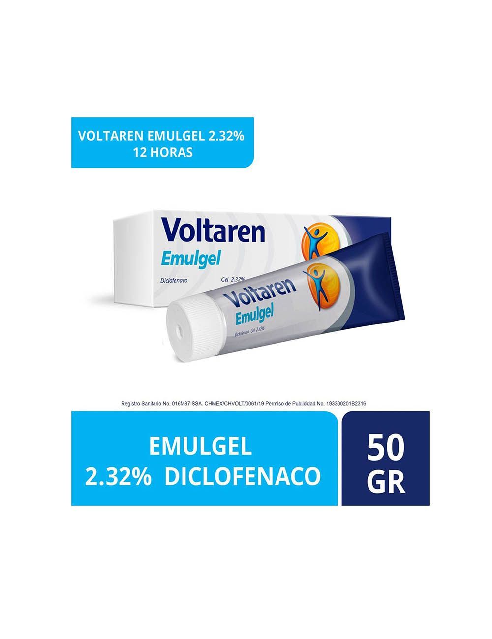 Voltaren Emulgel 12 Horas Caja Con Tubo Con 50 g