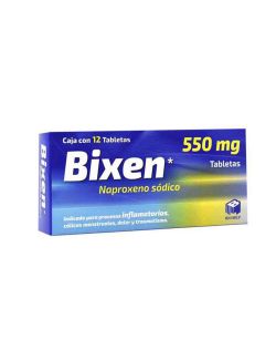 Bixen 550 mg Caja Con 12 Tabletas