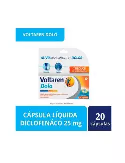 Voltaren Dolo 25 mg 20 Cápsulas