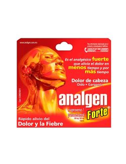 Analgen Forte 220 mg / 300 mg Caja Con 12 Tabletas