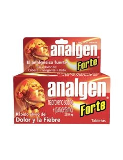 Analgen Forte 220 mg / 300 mg Caja Con 12 Tabletas