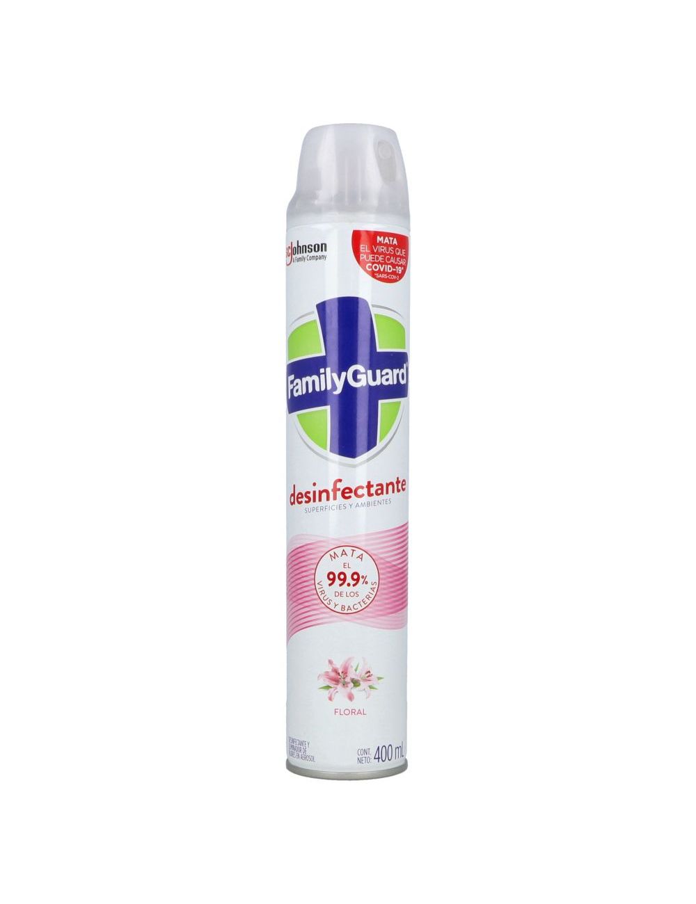 Desinfectante En Aerosol Family Guard Floral Frasco Con 400 mL