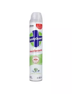 Desinfectante En Aerosol Family Guard Frescura Campestre Frasco Con 400 mL