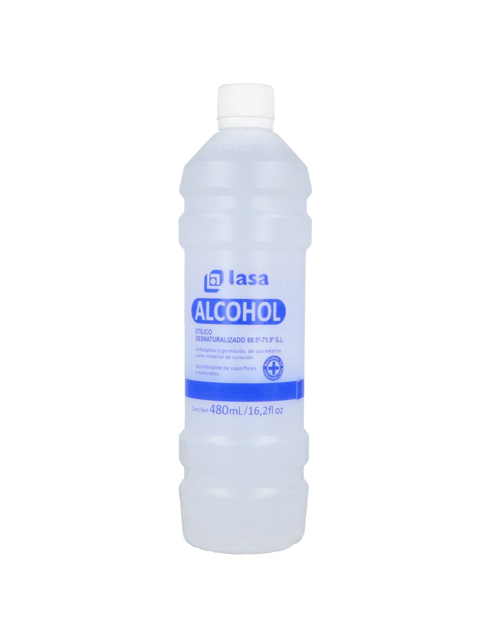 Alcohol Etílico Desnaturalizado Botella Con 480 mL