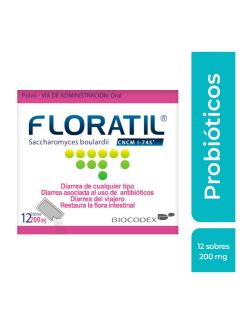 Floratil Pediátrico 200 mg Caja Con 12 Sobres Polvo
