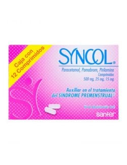 Syncol 500 mg /25 mg /15 mg Caja Con 12 Comprimidos