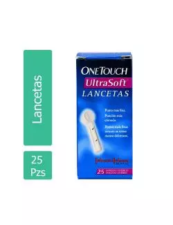 One Touch Lancetas Ultra-Soft Caja Con 25 Lancetas