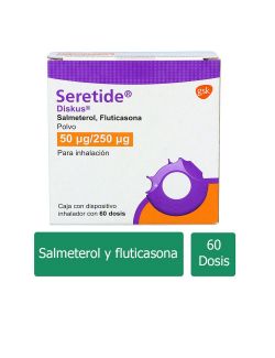 Seretide Diskus 50 Mcg/250 Mcg Caja Con Dispositivo Inhalador Con 60 Dosis