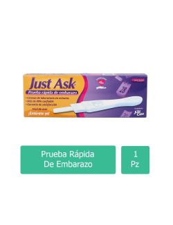 Just Ask Prueba Rápida De Embarazo Caja Con 1 Pieza