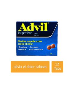 Advil 200 mg Caja Con 12 Tabletas