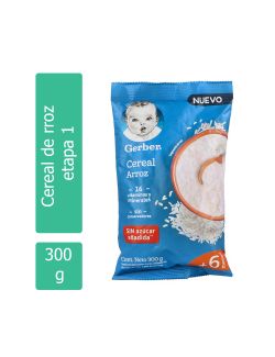Gerber Cereal de Arroz 1Era Etapa Bolsa Con 300 g