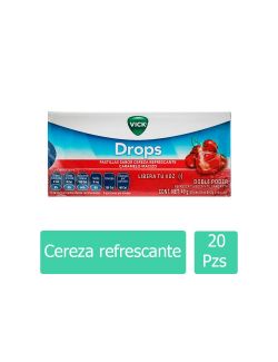 Vick Caja Con 20 Pastillas Sabor Cereza